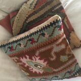 Lot of two Kilim cushion covers, 40-40cm