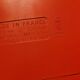 Vintage stereo electrophone record player Continental Edison red orange