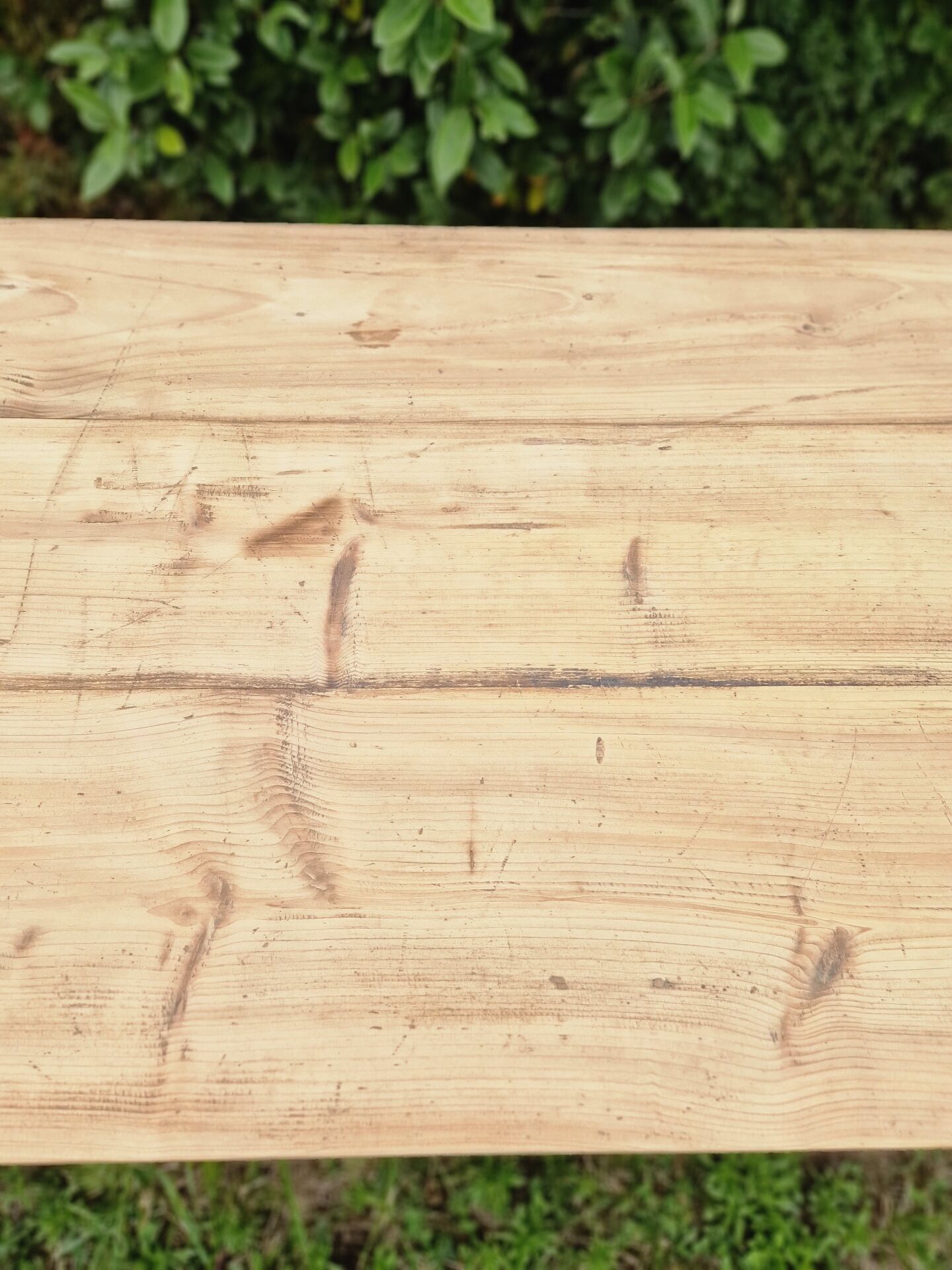 Table console en sapin