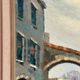 Original Swedish Oil on Canvas –“Market Alley” by B. Komino – Signed – Vintage & Framed –57 × 61 cm