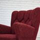 1960s, Danish armchair, original red furniture fabric.