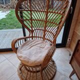 Gio Ponti wicker armchair