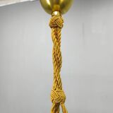 Art Deco Pendant Light, Marbled Glass and Brass, 1930s