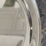 Flat Christofle round silver metal