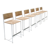 Tabourets de bar Paludis 151 par Giandomenico Belotti pour Alias