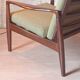 Scandinavian design armchair in solid teak vintage 1960s