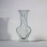 Vase en verre texturé par Ingrid Glashutte années 1970