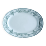 Oval ironstone platter from Saint Amand and Hamage, Medallion
