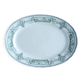 Oval ironstone platter from Saint Amand and Hamage, Medallion