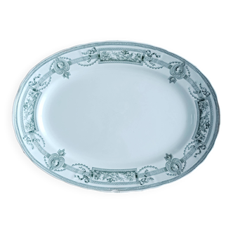Oval ironstone platter from Saint Amand and Hamage, Medallion