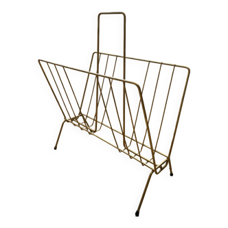 Golden magazine rack