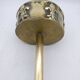 Ashtray on foot. Bronze and brass, with fleur-de-lis decoration.