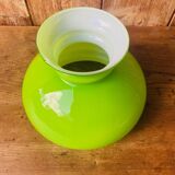 Green and white opaline lampshade from the 70s.