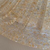 Plafonnier en verre de murano rouge