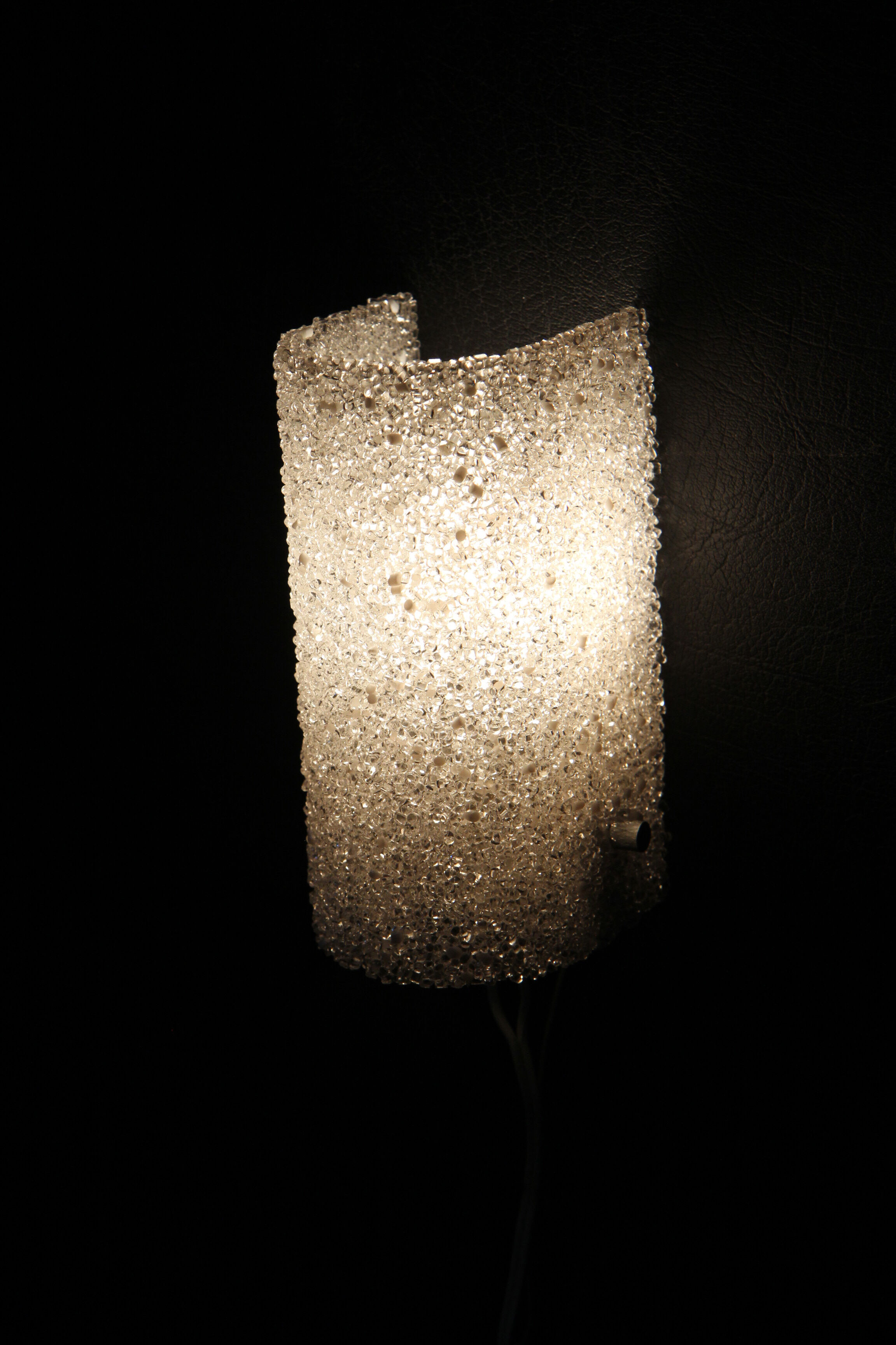 Vintage wall sconce in perspex from the 60s