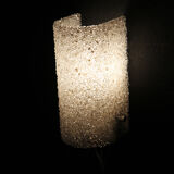 Vintage wall sconce in perspex from the 60s