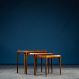 Rosewood Nesting Tables by Johannes Andersen for CFC Silkeborg, 1960s, Set of 3