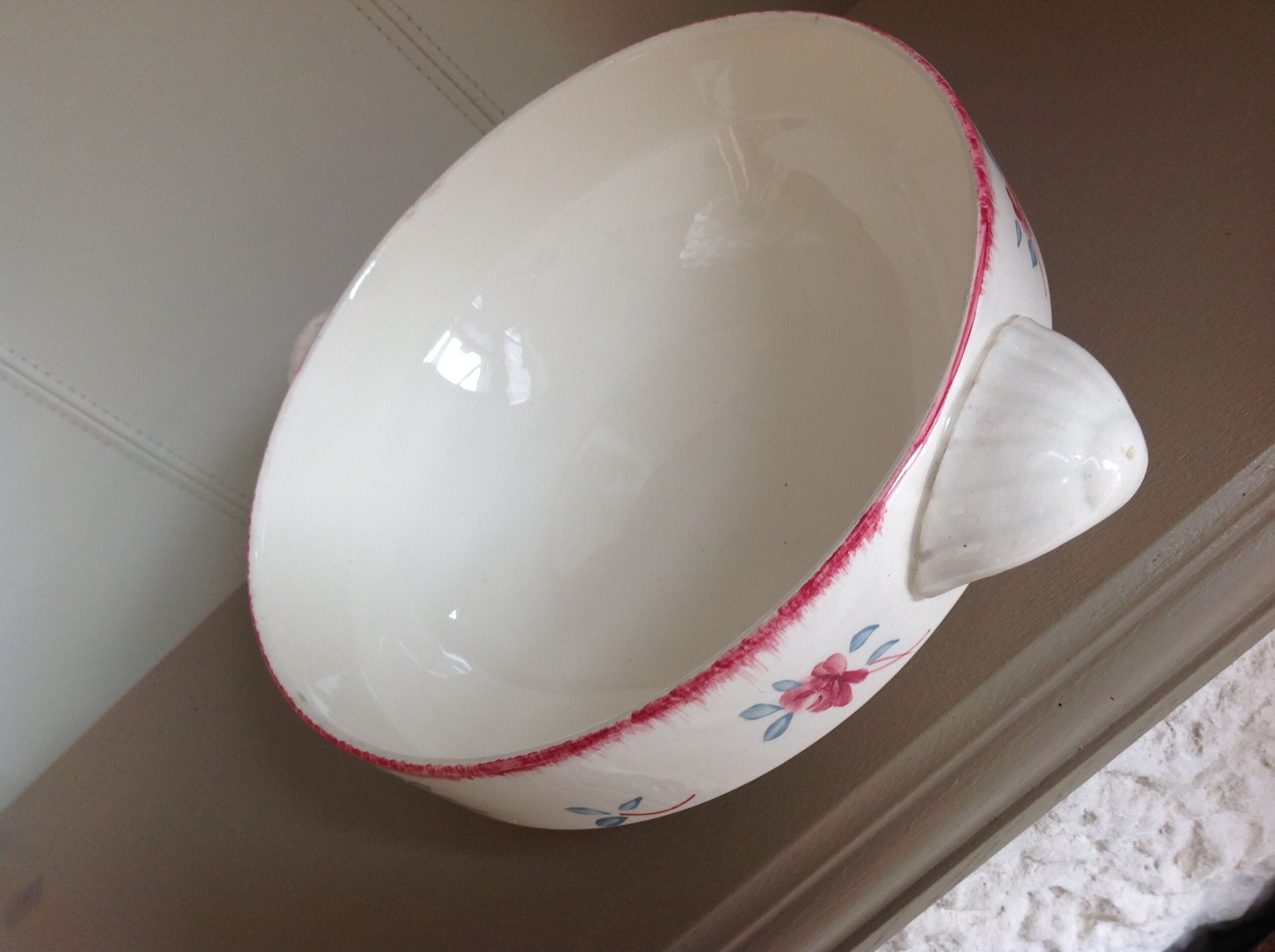 Former Sarreguemines décor Danube ceramic bowl
