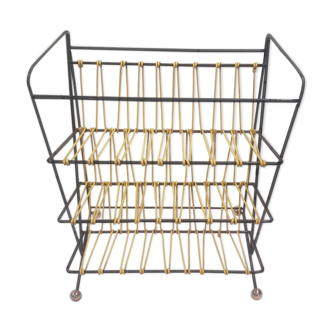 Scoubidou magazine holder the 50s-60s