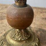 Brass and stone lamp bases