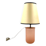 Mid Century Modern Pink Murano Glass Table Lamp Base, Italy, 1950s