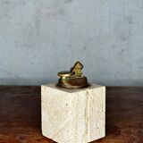 Travertine table lighter