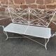 Banc de jardin fer forgé vintage