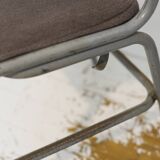 Vintage iron chair with hook