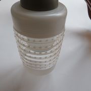 Lustre, teck et verre gravé, 1950 Italie