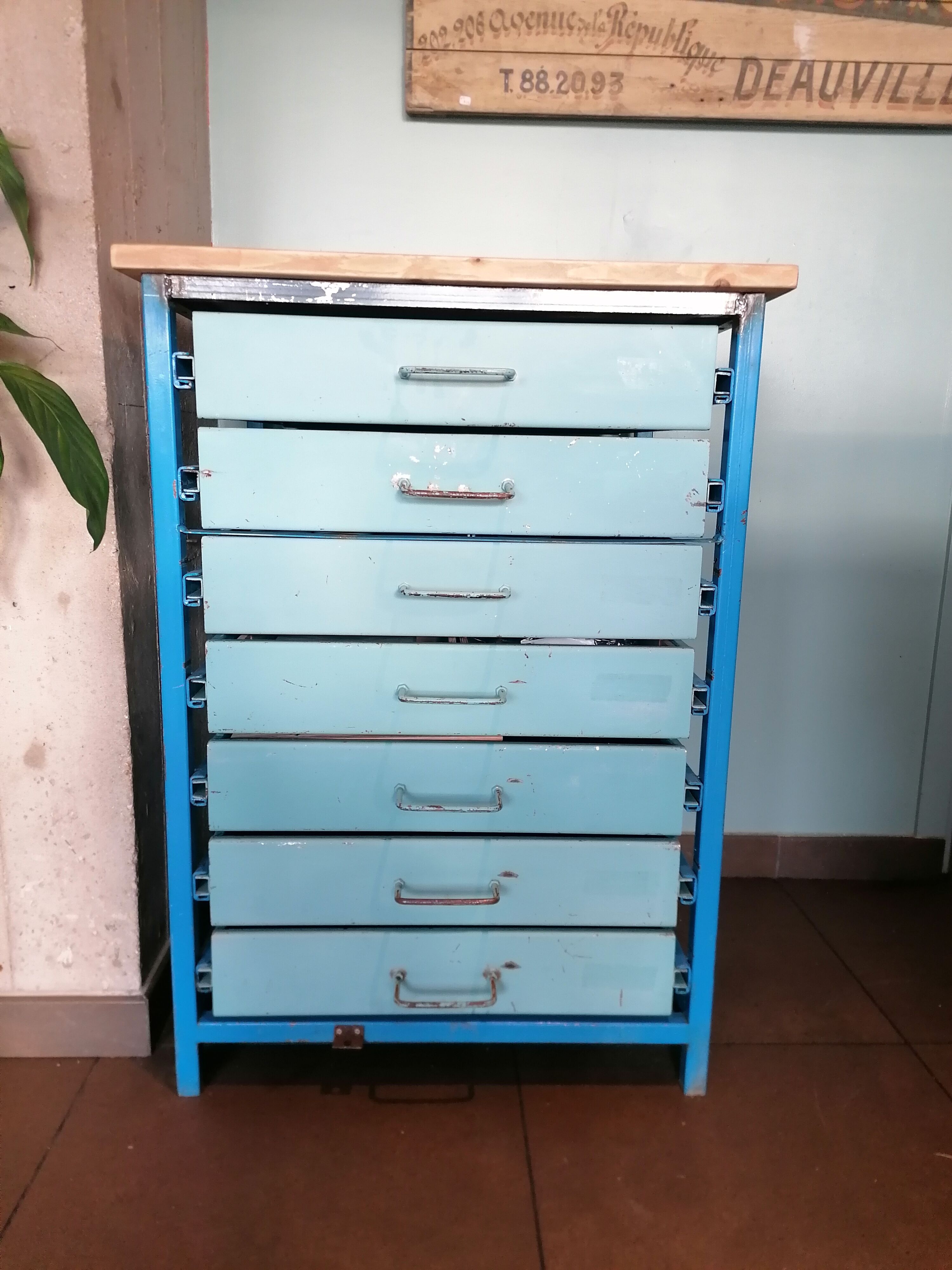 Vintage workshop service, old garage maid