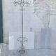 Vintage wrought iron parrot coat rack