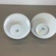 Set of 2 Op Art Biscuit Porcelain Ufo Vases by Edelstein Bavaria, Germany, 1970s