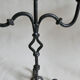 Pair of antique wrought iron chandeliers