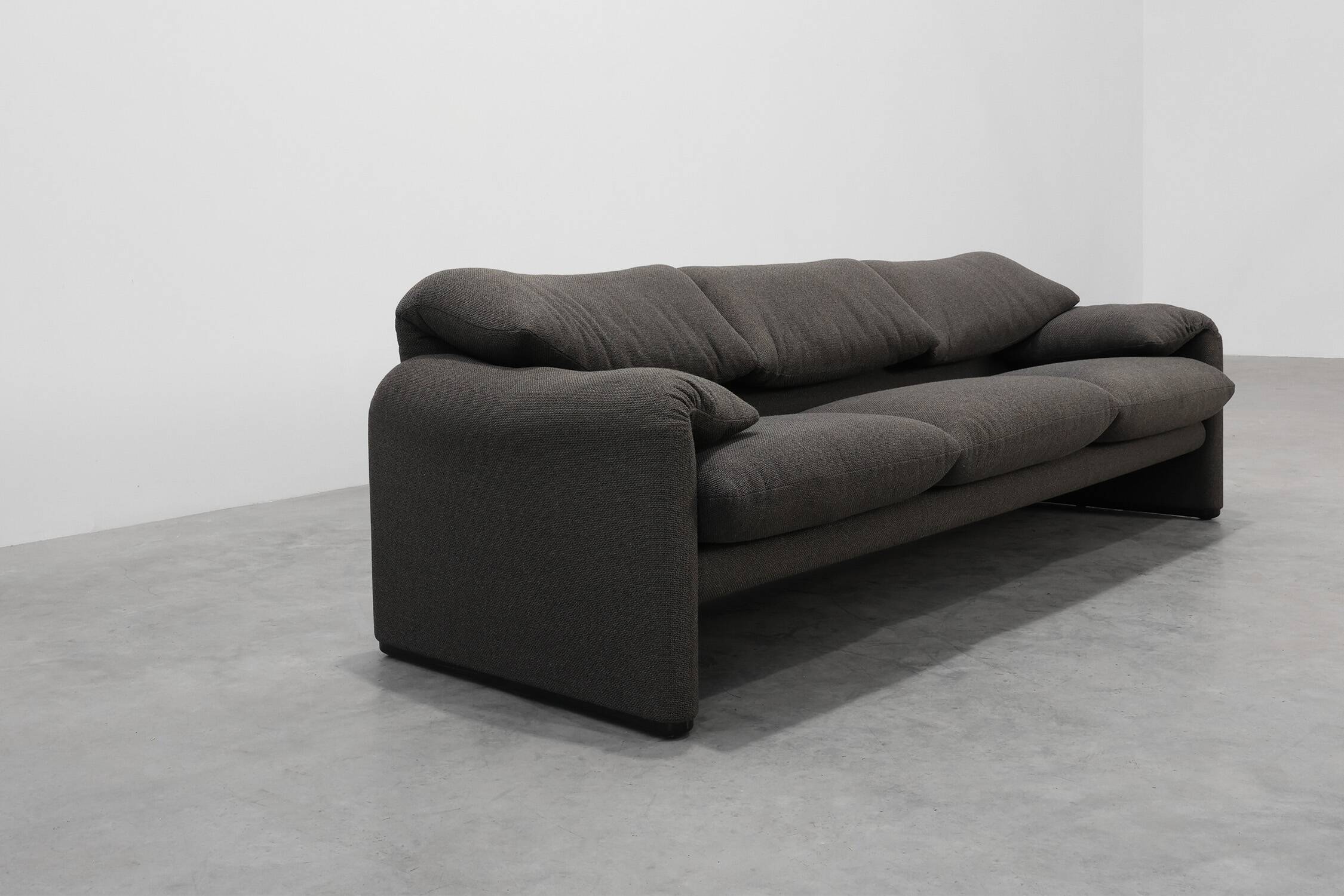 Cassina Three‑Seat Sofa by Vico Magistretti, Italy, 1990