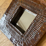 Ceramic mirror Barbara Delfosse La Borne