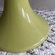 70's stool green, Tulip stool plastic, side table, Mid Century Interior.