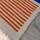 Handmade pure wool rug with colourful patterns 1.5/2.5 m