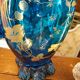 Blue and gold Murano carafe