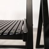 4 Trieste folding chairs with storrage table - Aldo Jacober for A. Bazzani