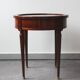 Empire style mahogany and marble side table