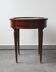 Empire style mahogany and marble side table