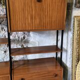 Vintage Italian modular teak bookcase, 1960s