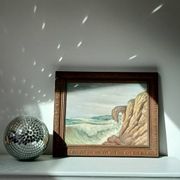 Painting on wood "seaside"
