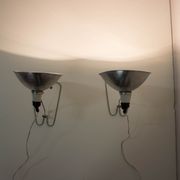 Industrial wall or table lamps, set of two, max 500w