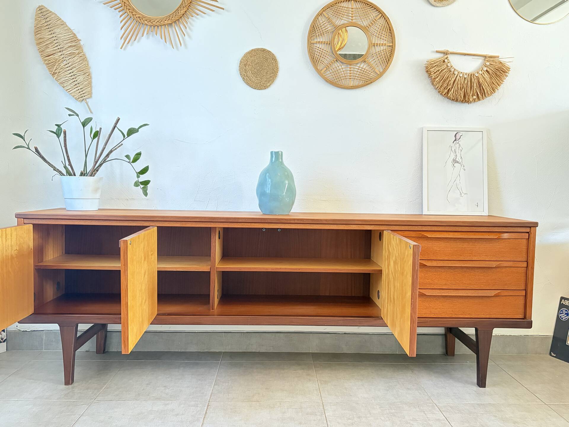 Vintage teak sideboard