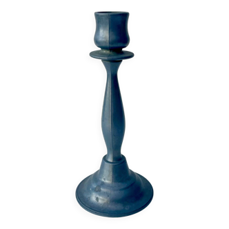 Bougeoir ancien en étain – Vintage, authentique, décoration élégante