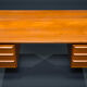 Mid-Century Teak Freestanding Desk from GV Møbler, 1970s
