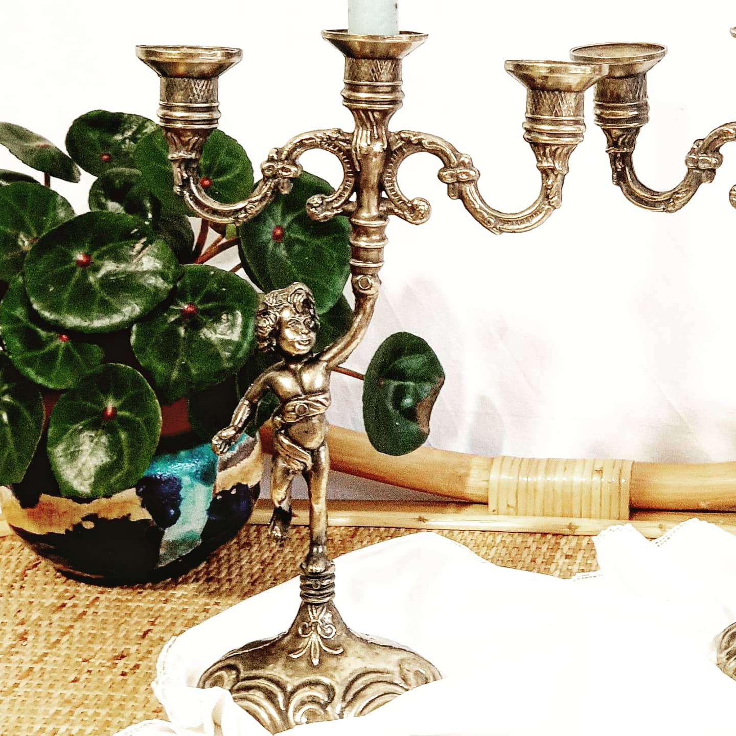 Chandeliers in golden regulated angels