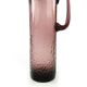 Water jug, modernism, amethyst glass, designed by W. Sarnecki, Poland, 1970s