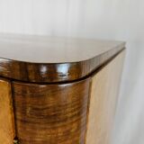 Art decò sideboard in thuja and walnut